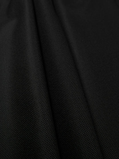 Super140's WOOL MAT BELTED PANTS｜BLACK