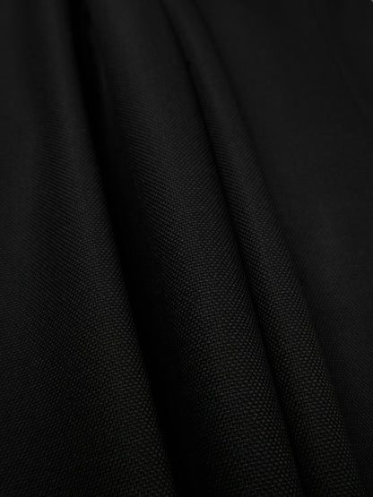 Super140's WOOL MAT SLACKS｜BLACK