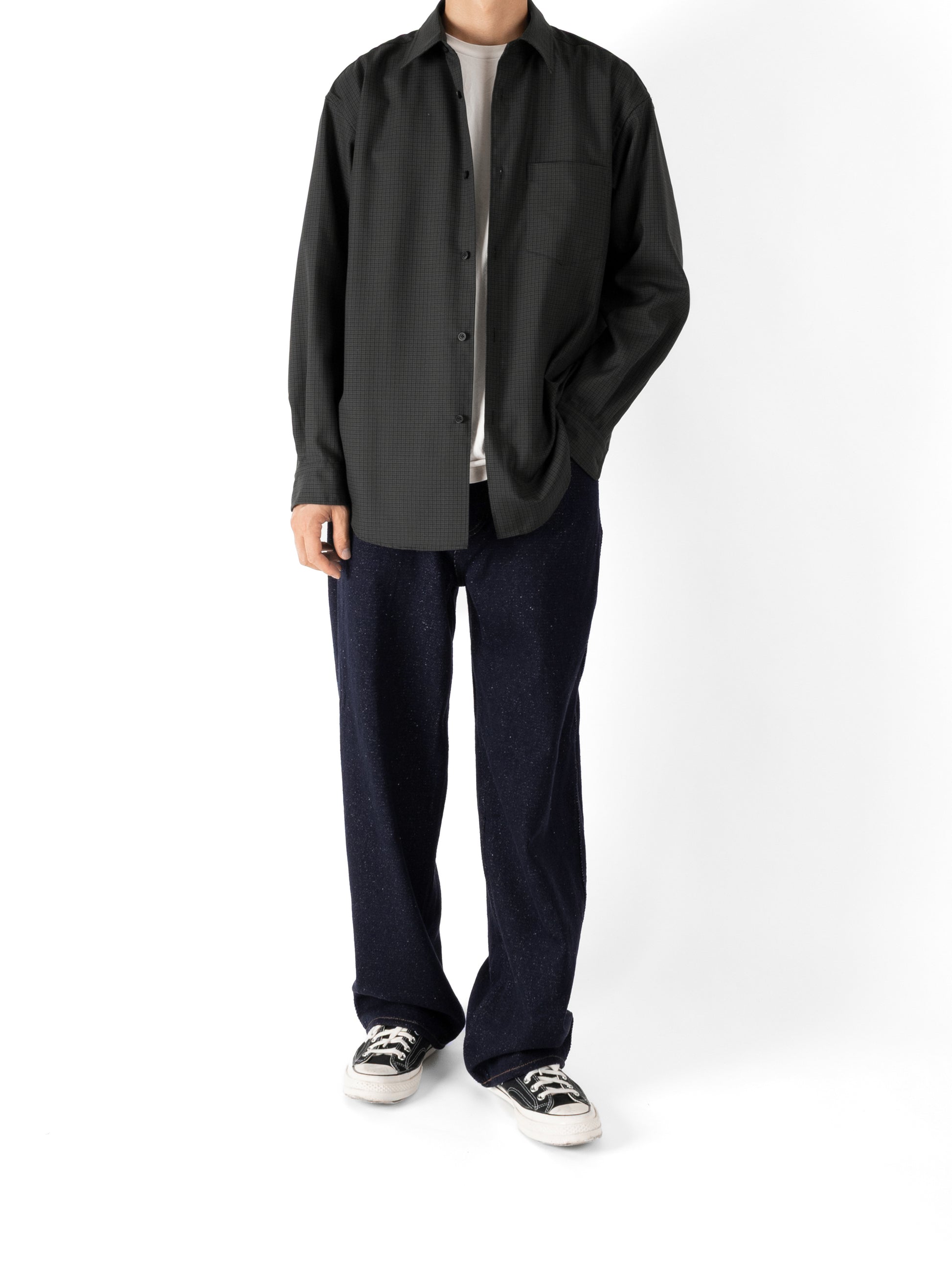 Model 176cm/62kg size M color DARK NAVY着用