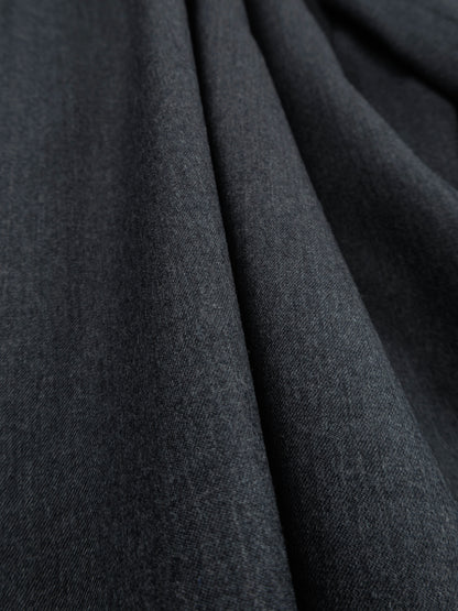 Super130's WORSTED WOOL LIGHT MILLED NO COLLAR JACKET for WOMEN｜TOP GRAY