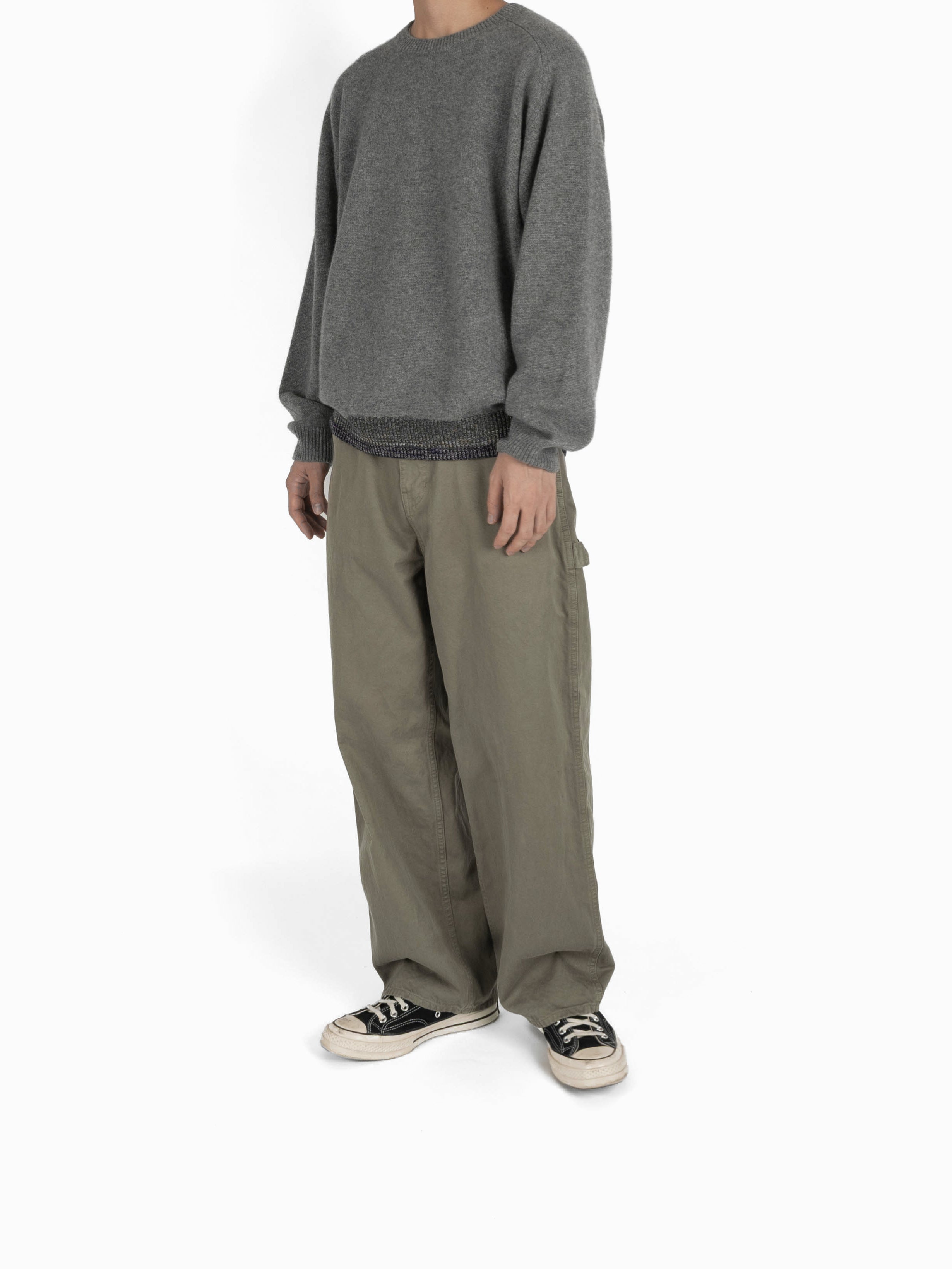 GARMENT DYED FINX/ZIMBABWE COTTON TWILL PAINTER PANTS｜MOCHA – Cornier