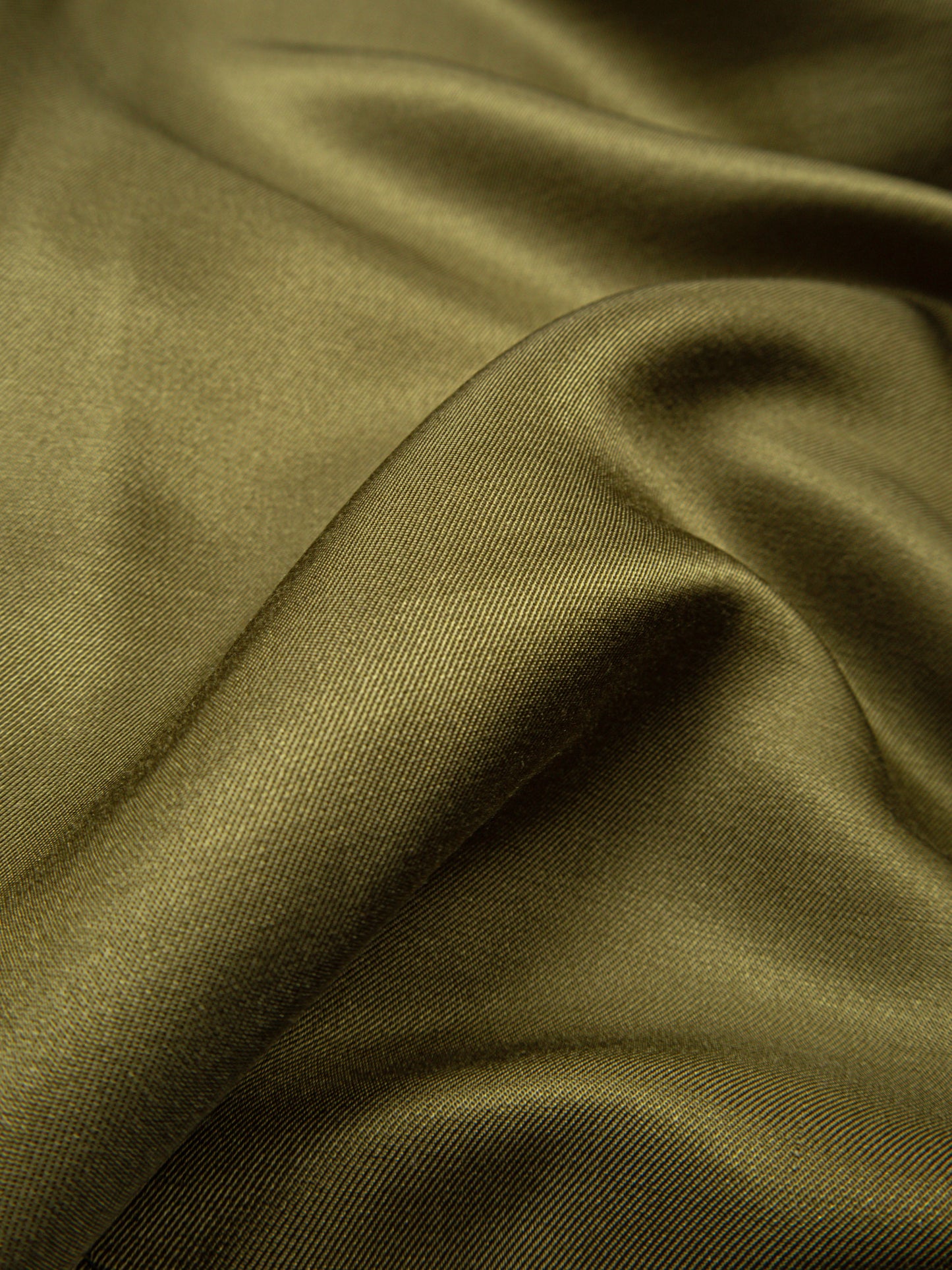 BRAZIL SILK/CUPRA TWILL SHIRTS｜YELLOW KHAKI