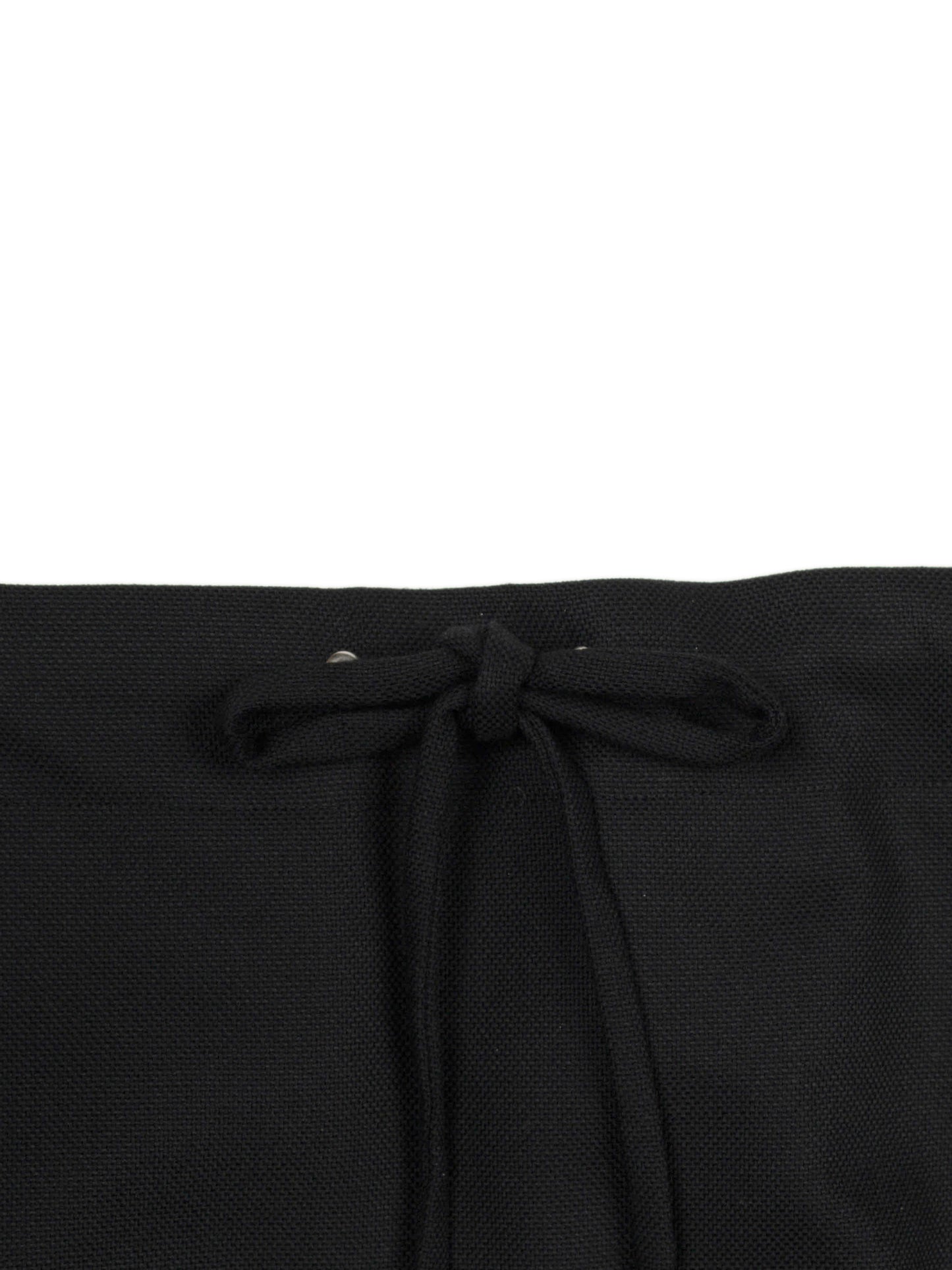 Super140's WOOL MAT SKIRT｜BLACK