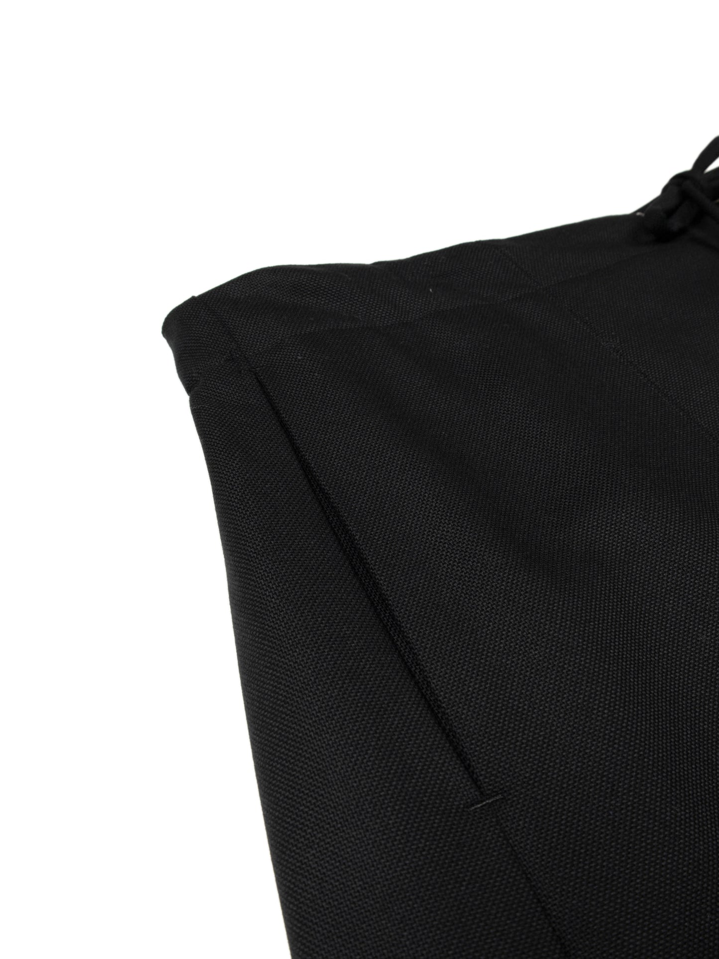 Super140's WOOL MAT SKIRT｜BLACK