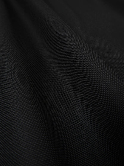 Super140's WOOL MAT SKIRT｜BLACK