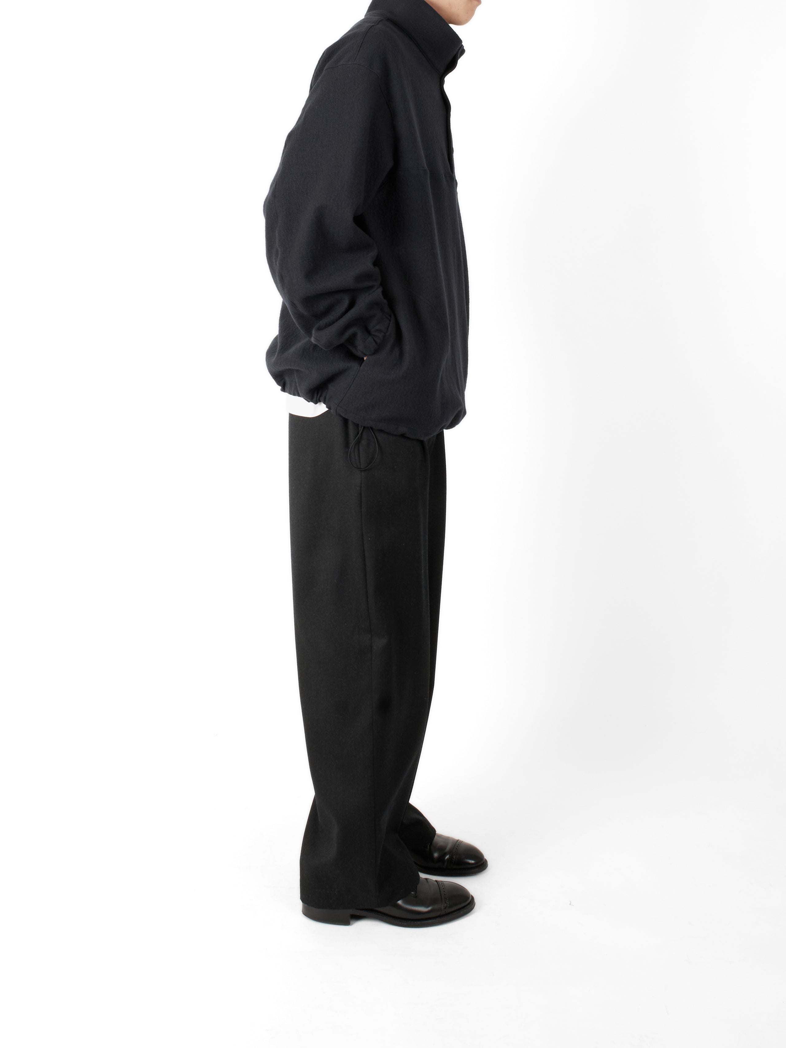 Super160's WOOL CRATER JERSEY PULLOVER|GRAY – Cornier Super160's WOOL CRATER JERSEY PULLOVER|GRAY – Cornier