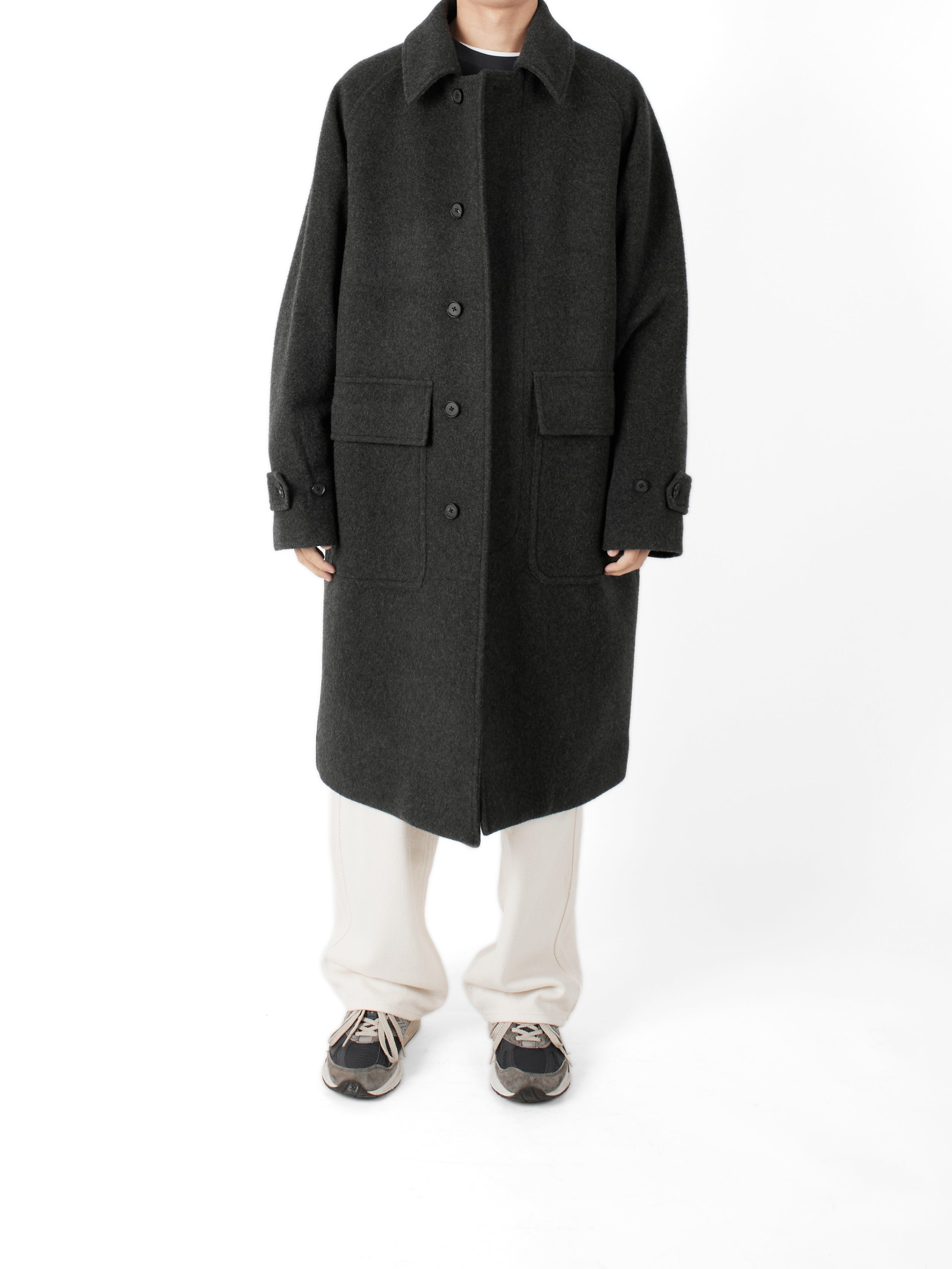 WOOL/CASHMERE MOSSER BALMACAAN COAT｜TOP BLACK – Cornier