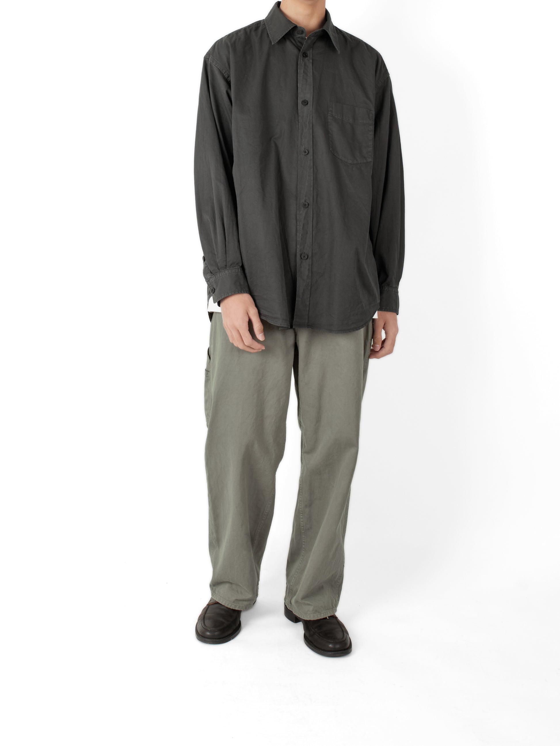 Model 174cm/60kg size M color INK BLACK着用