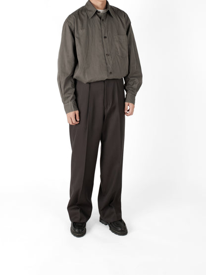 Model 165cm/53kg size S color SMOKY BROWN着用