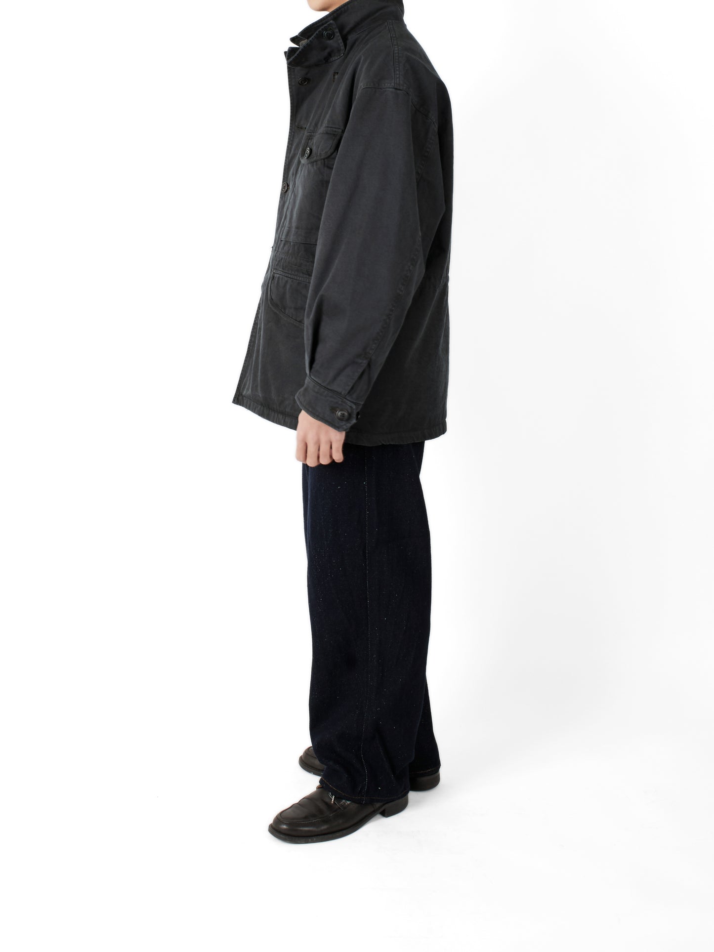 Model 174cm/60kg size M color DARK NAVY着用