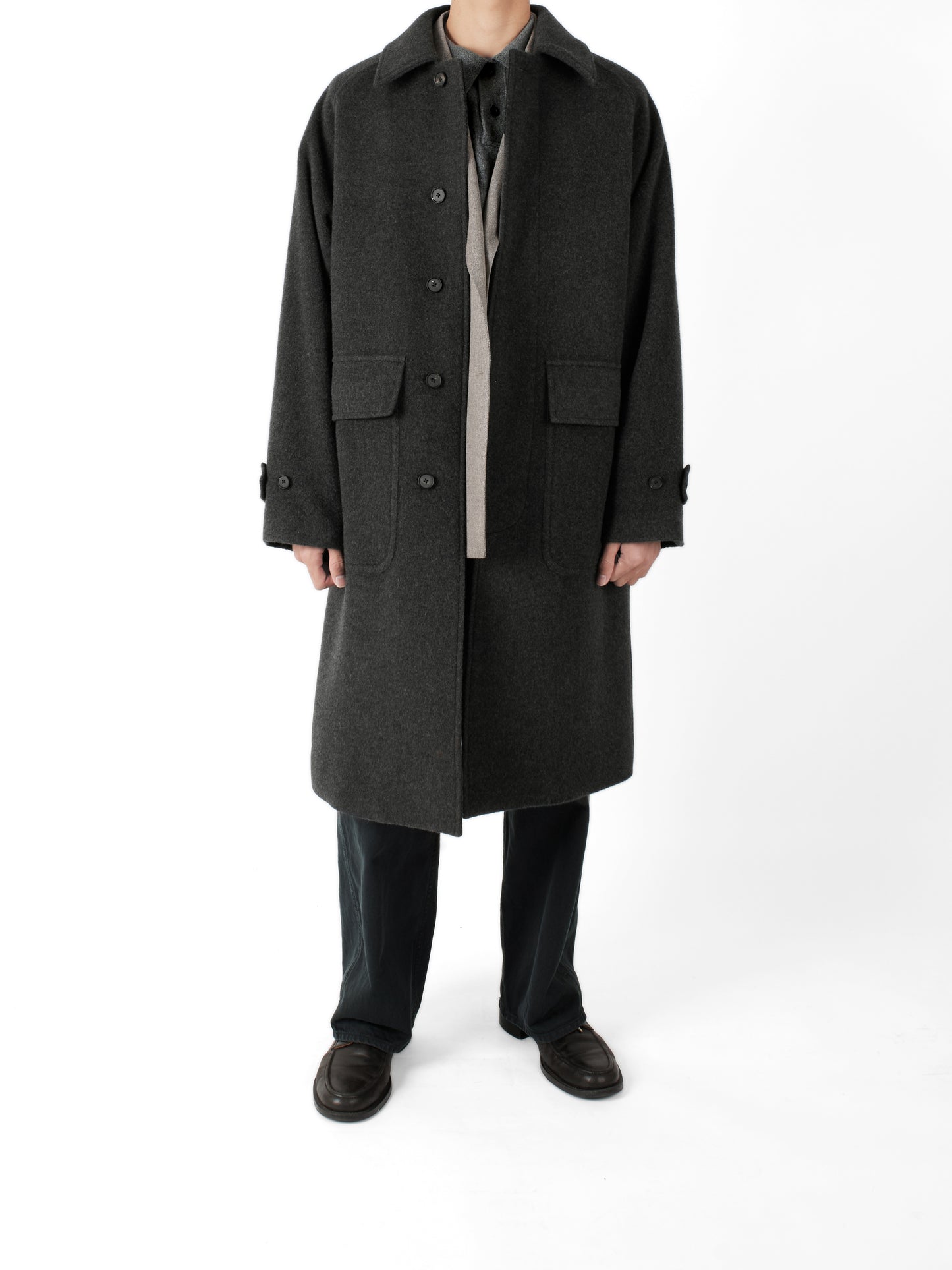 Model 174cm/60kg size M color TOP BLACK着用