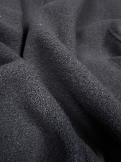 Super140's WOOL /LINEN TWISTED TWEED VEST｜GRAY