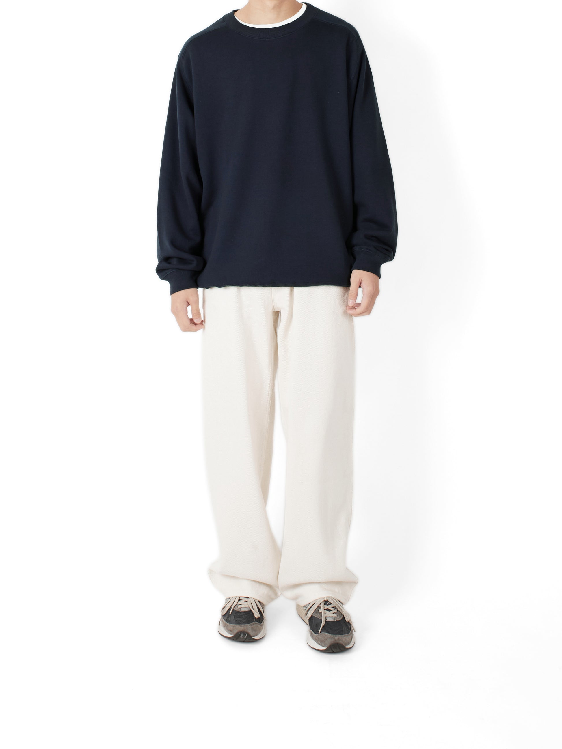 Model 165cm/53kg size S color NAVY着用