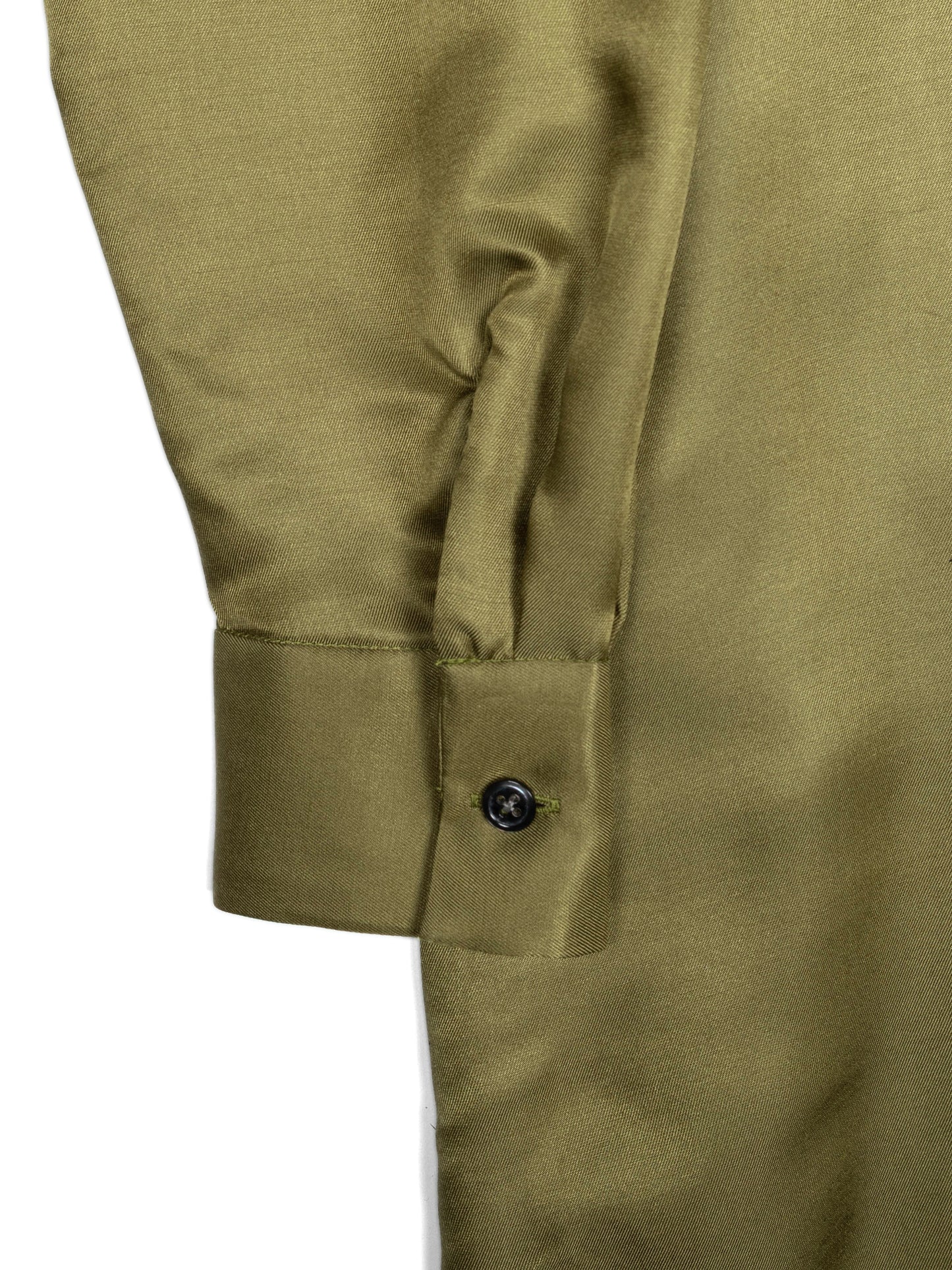 BRAZIL SILK/CUPRA TWILL DRESS｜YELLOW KHAKI