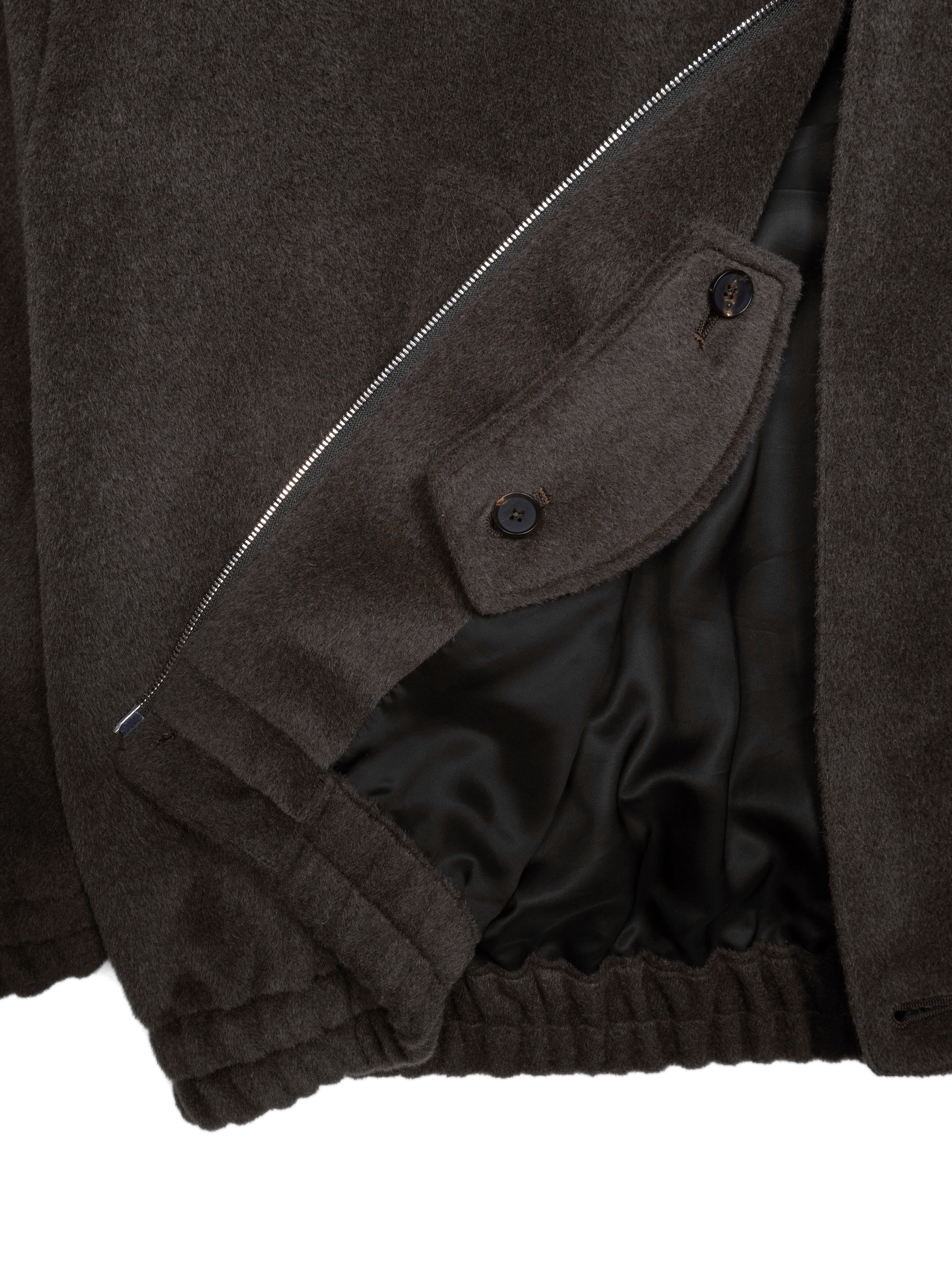 SURI ALPACA/WOOL/SILK BEAVER BLOUSON｜BROWN – Cornier