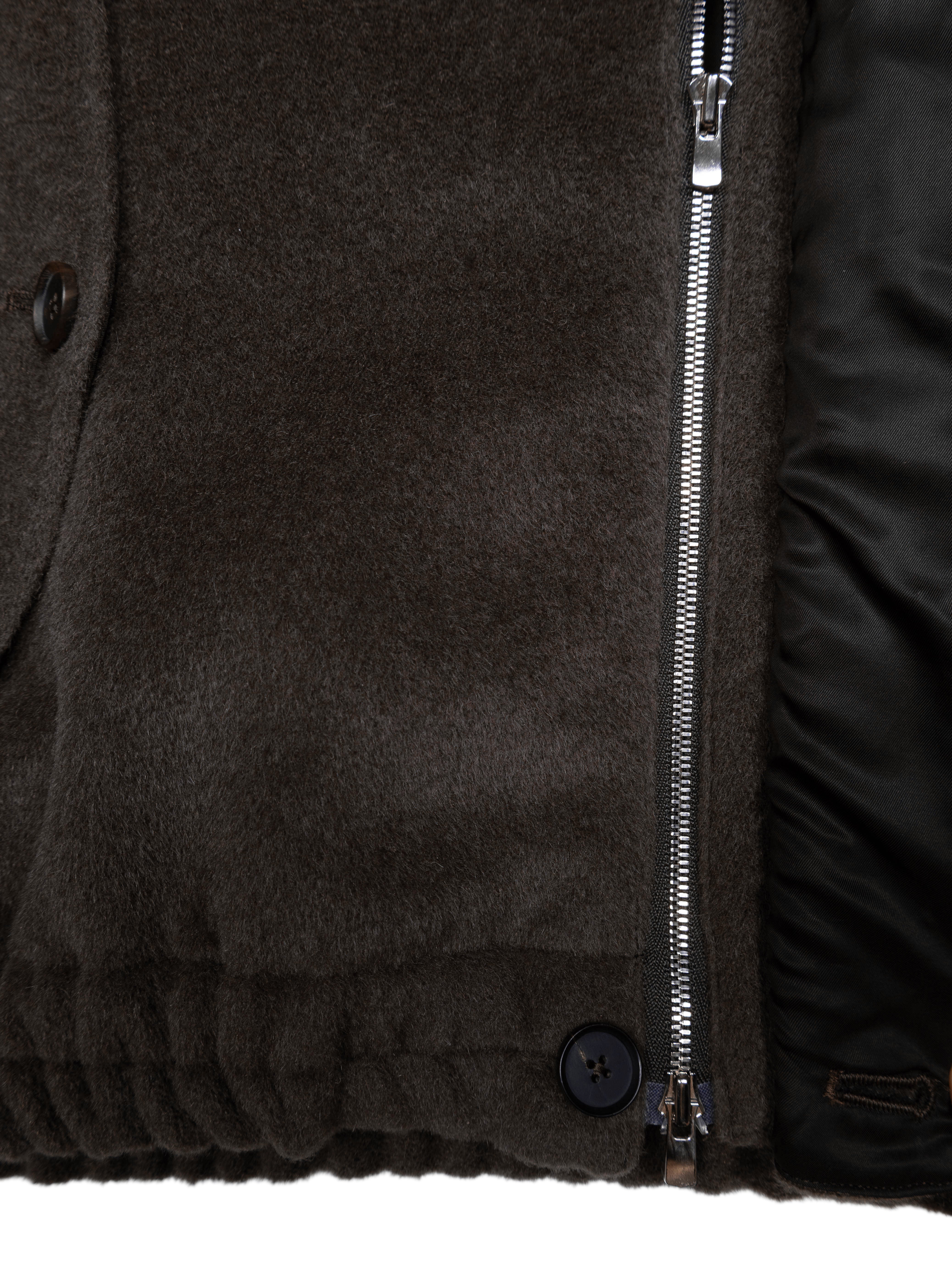 ジャケット・アウター SURI ALPACA/WOOL/SILK BEAVER BLOUSON SURIALPACA_WOOL_SILKBEAVERBLOU