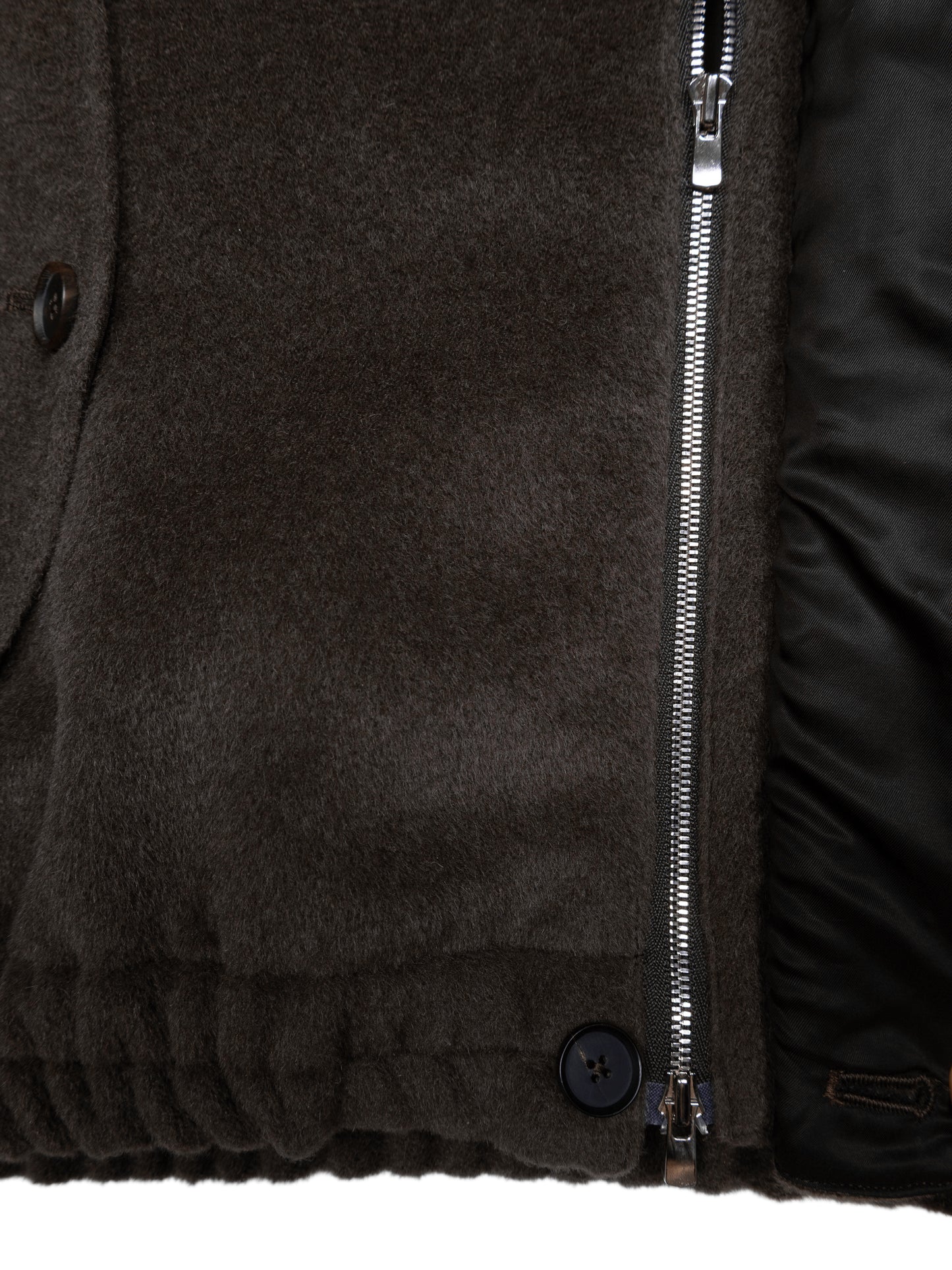 SURI ALPACA/WOOL/SILK BEAVER BLOUSON｜BROWN