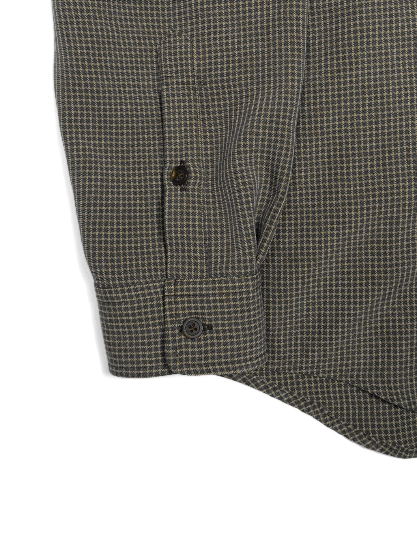 SILK GABARDINE CHECK SHIRTS｜BROWN CHECK