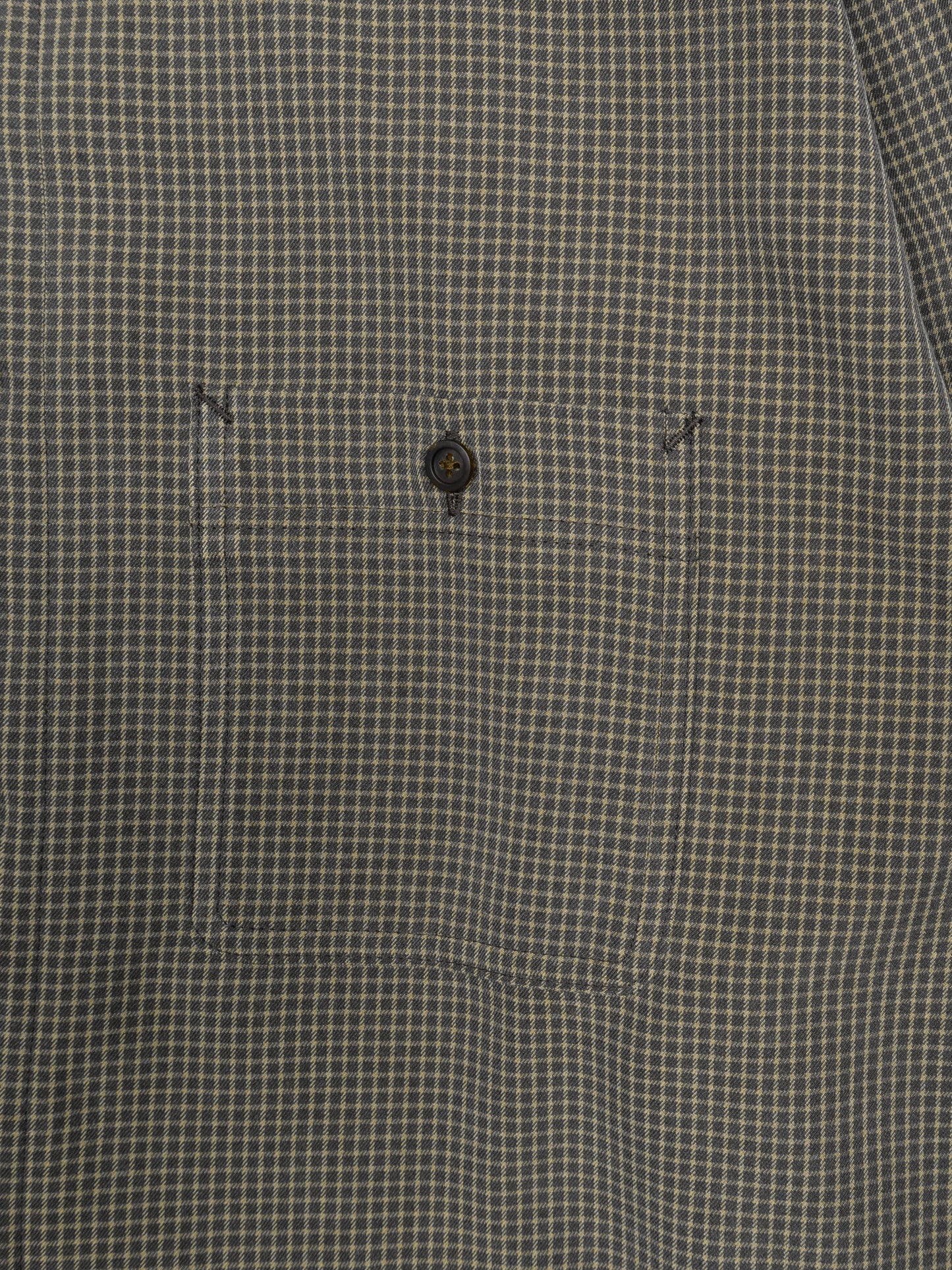 SILK GABARDINE CHECK SHIRTS｜BROWN CHECK