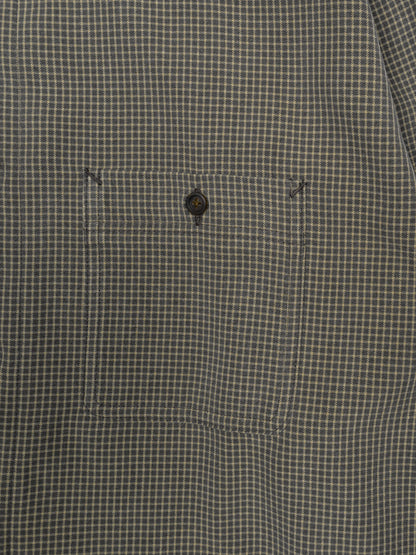 SILK GABARDINE CHECK SHIRTS｜BROWN CHECK