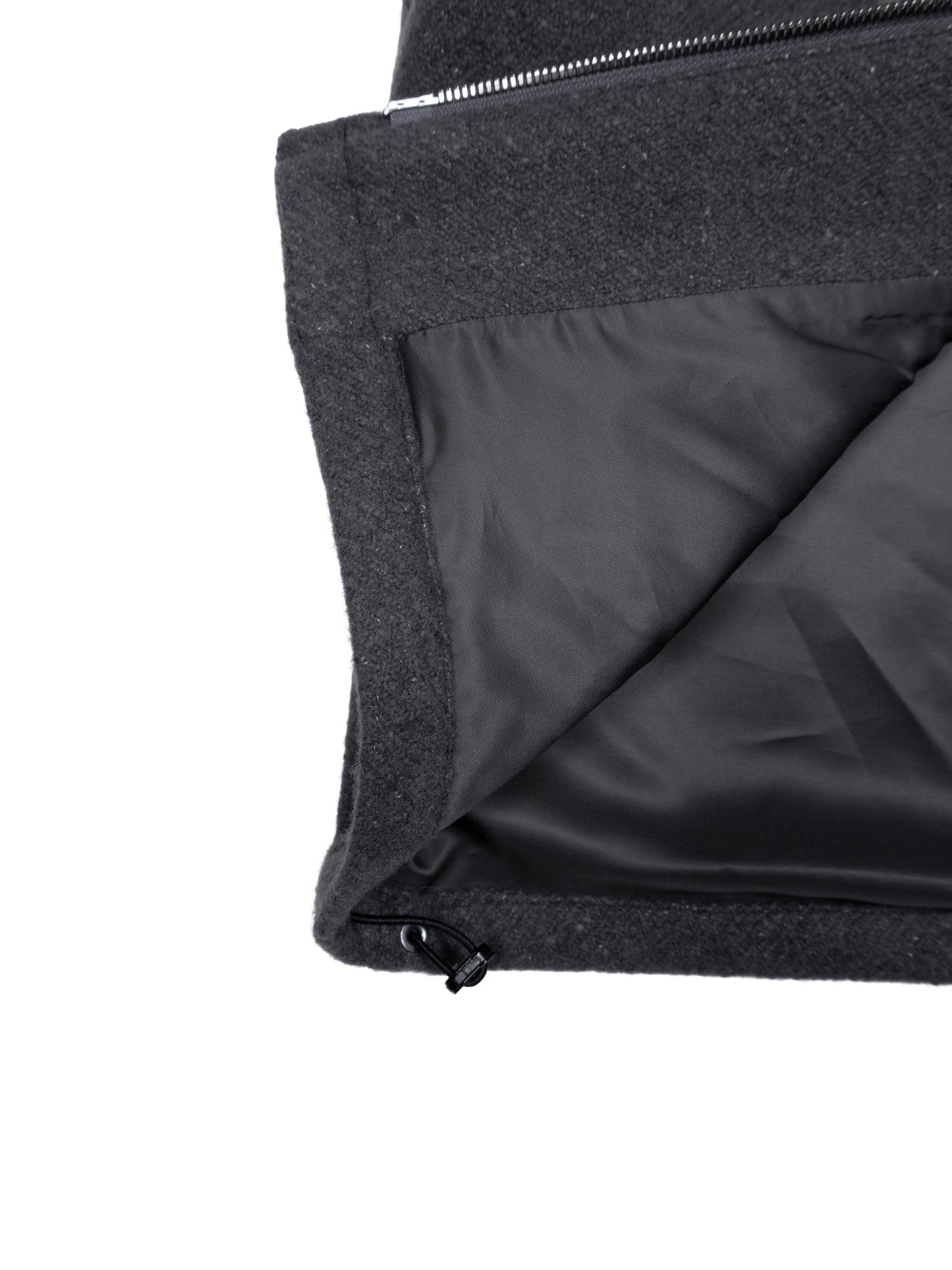 Super140's WOOL /LINEN TWISTED TWEED VEST｜GRAY