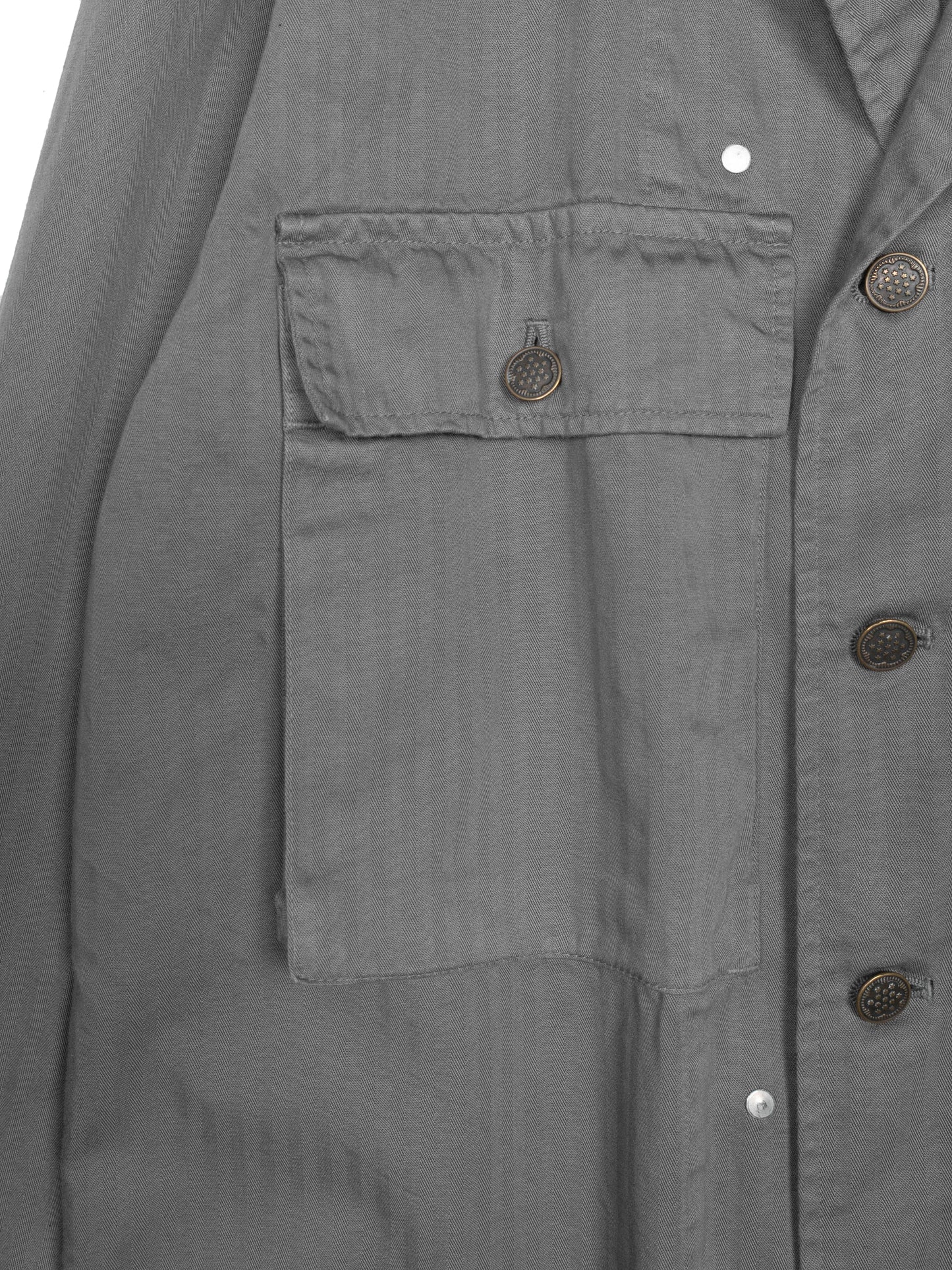 GARMENT DYED FINX COTTON M43-HBT JACKET｜GREIGE