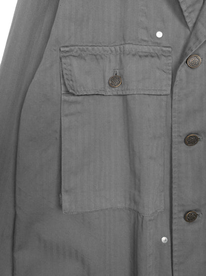GARMENT DYED FINX COTTON M43-HBT JACKET｜GREIGE