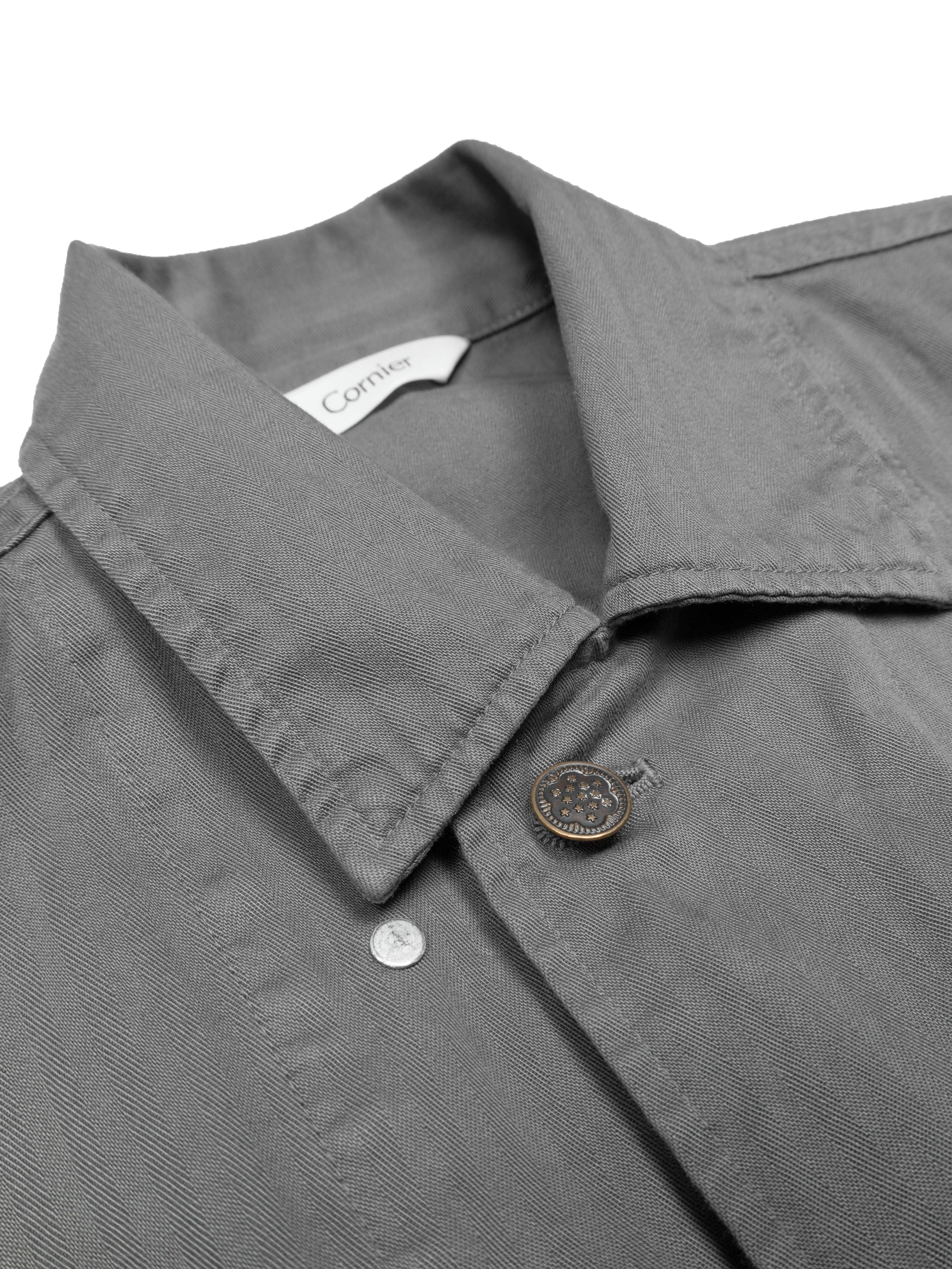GARMENT DYED FINX COTTON M43-HBT JACKET｜GREIGE – Cornier