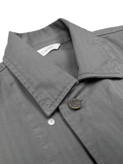 GARMENT DYED FINX COTTON M43-HBT JACKET｜GREIGE