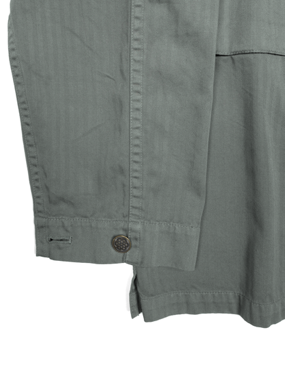 GARMENT DYED FINX COTTON M43-HBT JACKET｜FOG KHAKI