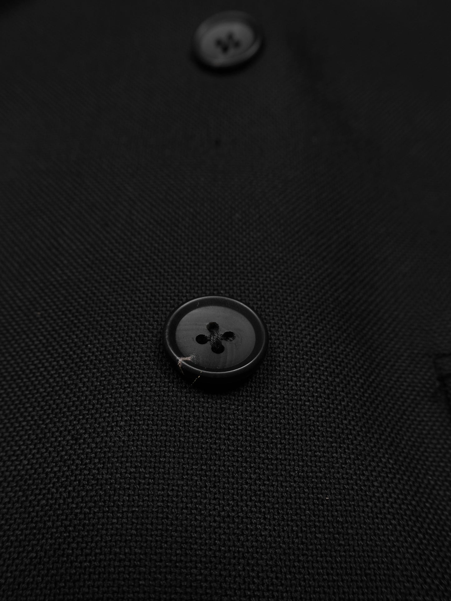 Super140's WOOL MAT DOUBLE BREASTED JACKET｜BLACK