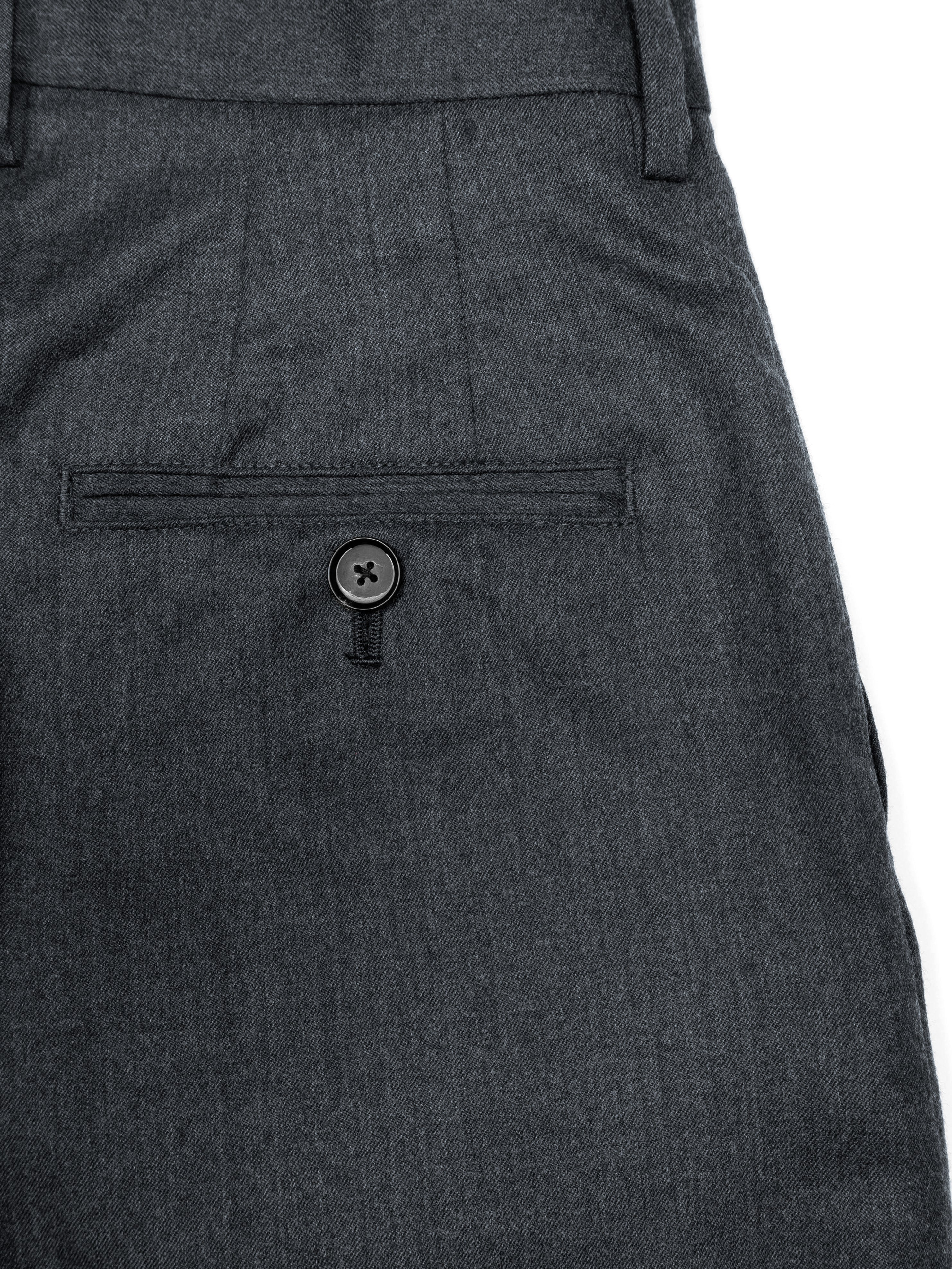 パンツ Cornier Super130's WOOL MILLED SLACKS Super130's WORSTED WOOL LIGHT MILLED SLACKS for WOMEN｜TOP GRAY