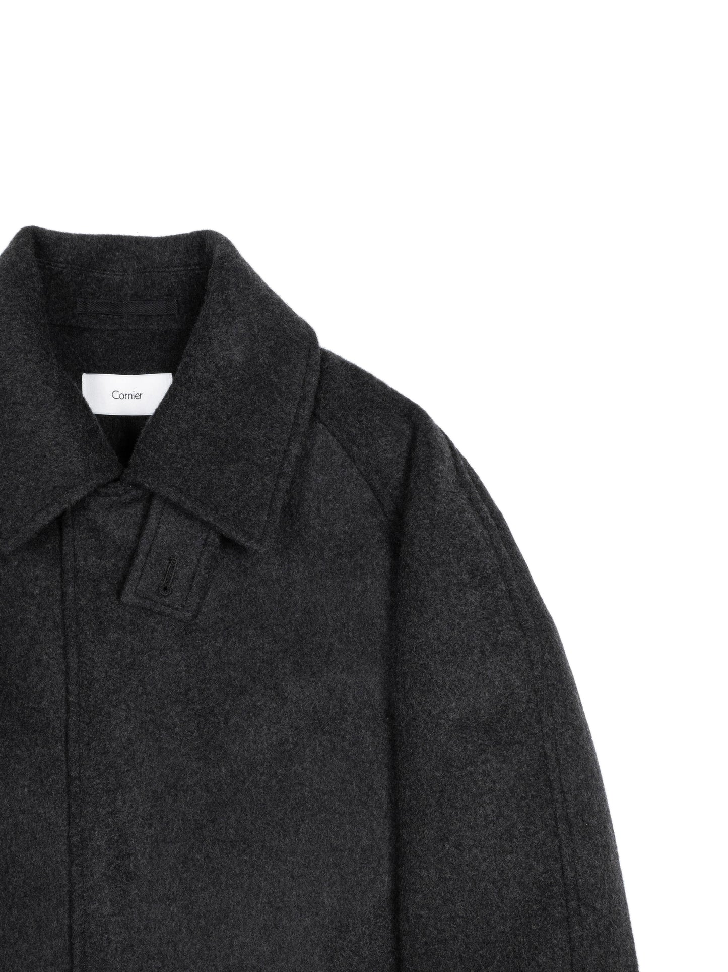 WOOL/CASHMERE MOSSER BALMACAAN COAT for WOMEN｜TOP BLACK