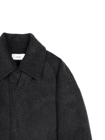 WOOL/CASHMERE MOSSER BALMACAAN COAT for WOMEN｜TOP BLACK