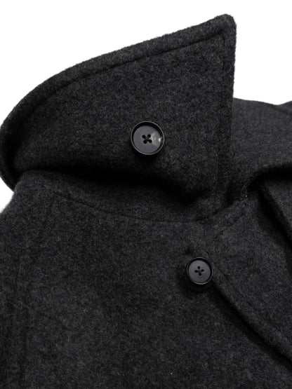 WOOL/CASHMERE MOSSER BALMACAAN COAT for WOMEN｜TOP BLACK