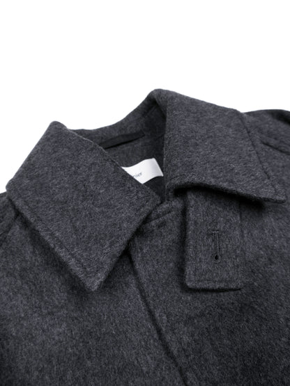 WOOL/CASHMERE MOSSER BALMACAAN COAT for WOMEN｜TOP GRAY