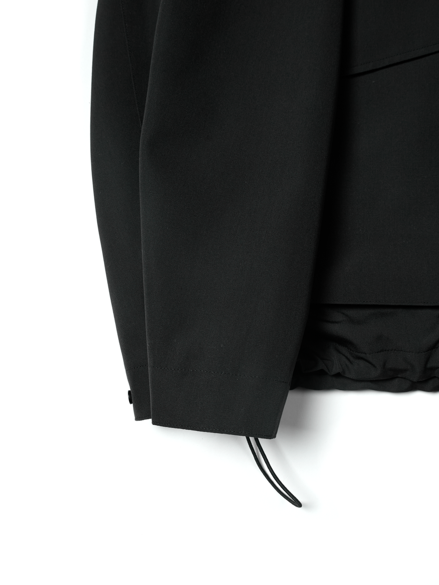THE FINEST WOOL CANVAS BLOUSON｜BLACK