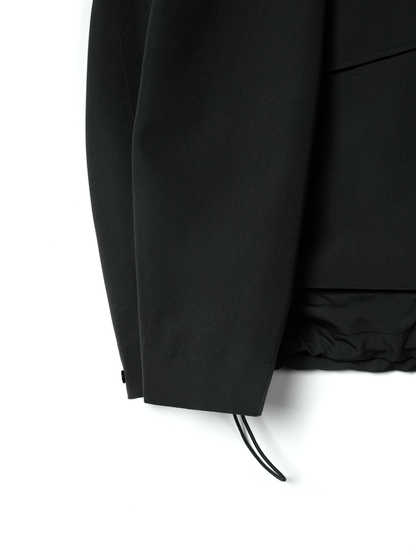 THE FINEST WOOL CANVAS BLOUSON｜BLACK
