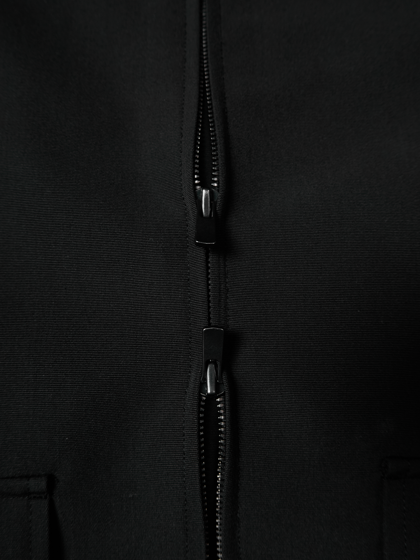 THE FINEST WOOL CANVAS BLOUSON｜BLACK