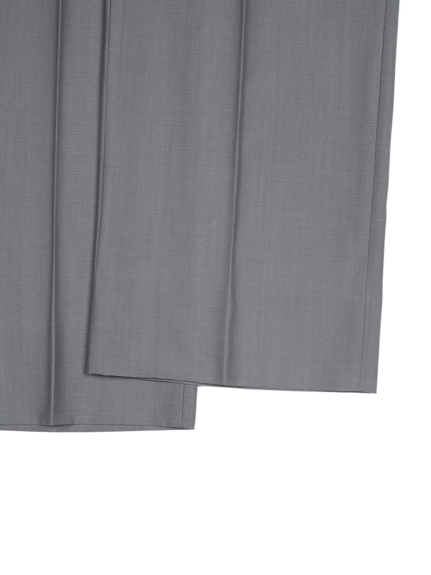 Super130's WORSTED WOOL TROPICAL SLACKS｜LIGHT GRAY