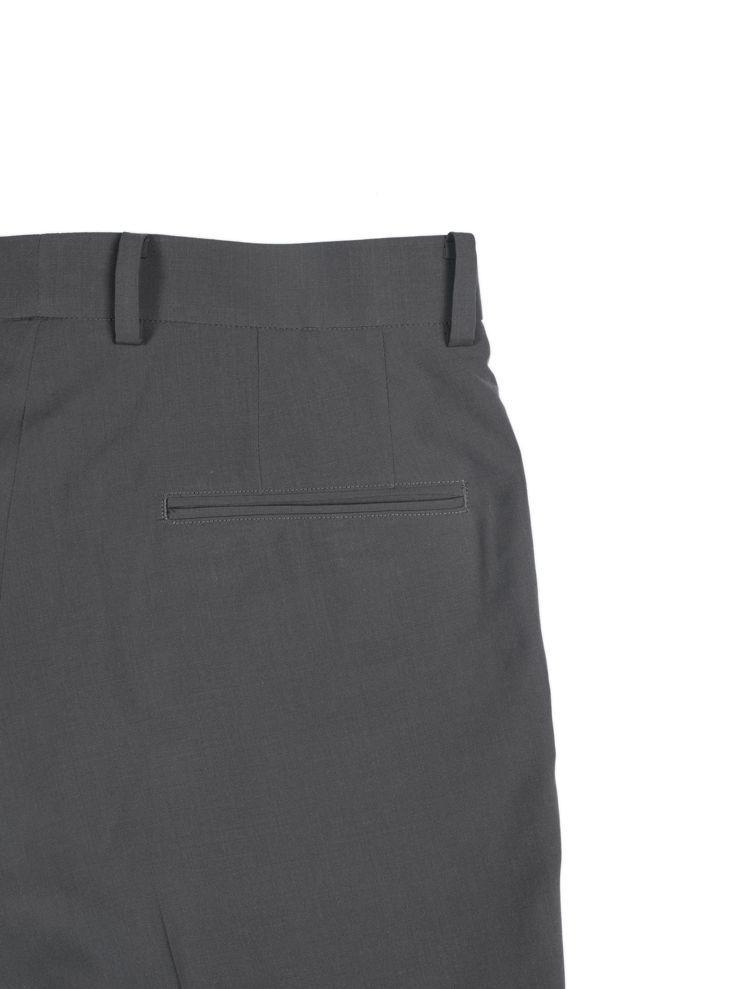 Super130's WORSTED WOOL TROPICAL SLACKS｜ASH TAUPE
