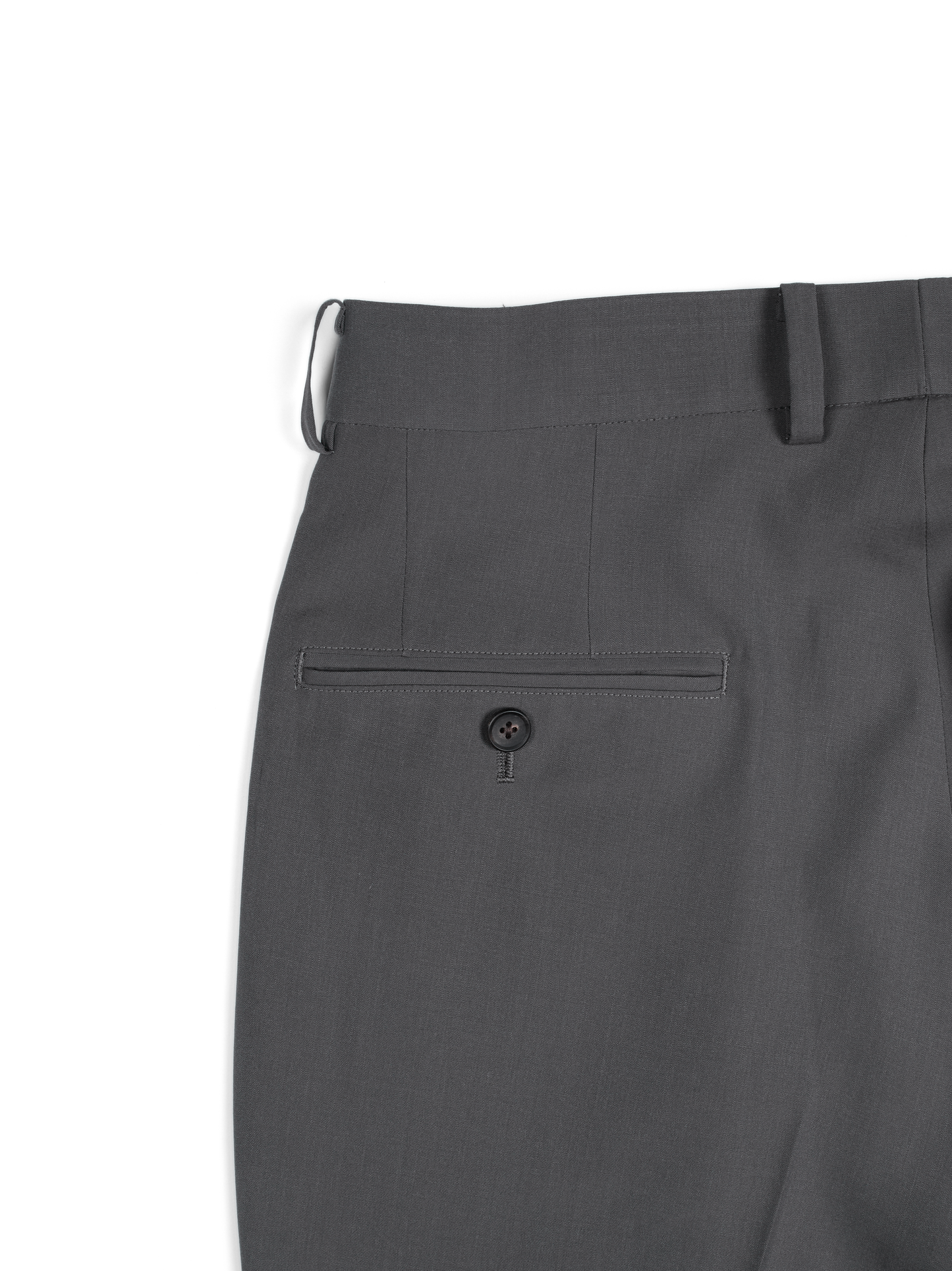 Super130's WORSTED WOOL TROPICAL SLACKS｜ASH TAUPE