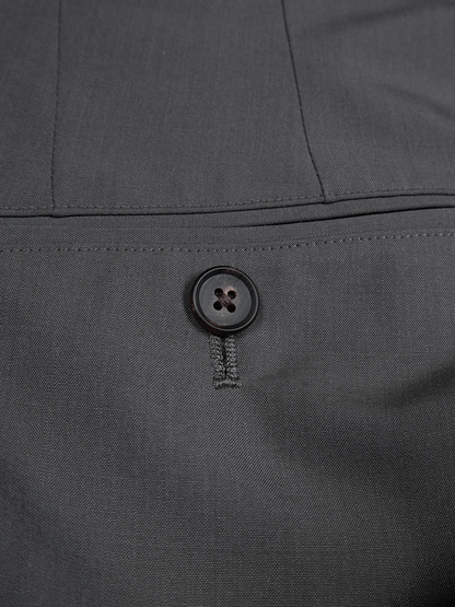 Super130's WORSTED WOOL TROPICAL SLACKS｜ASH TAUPE