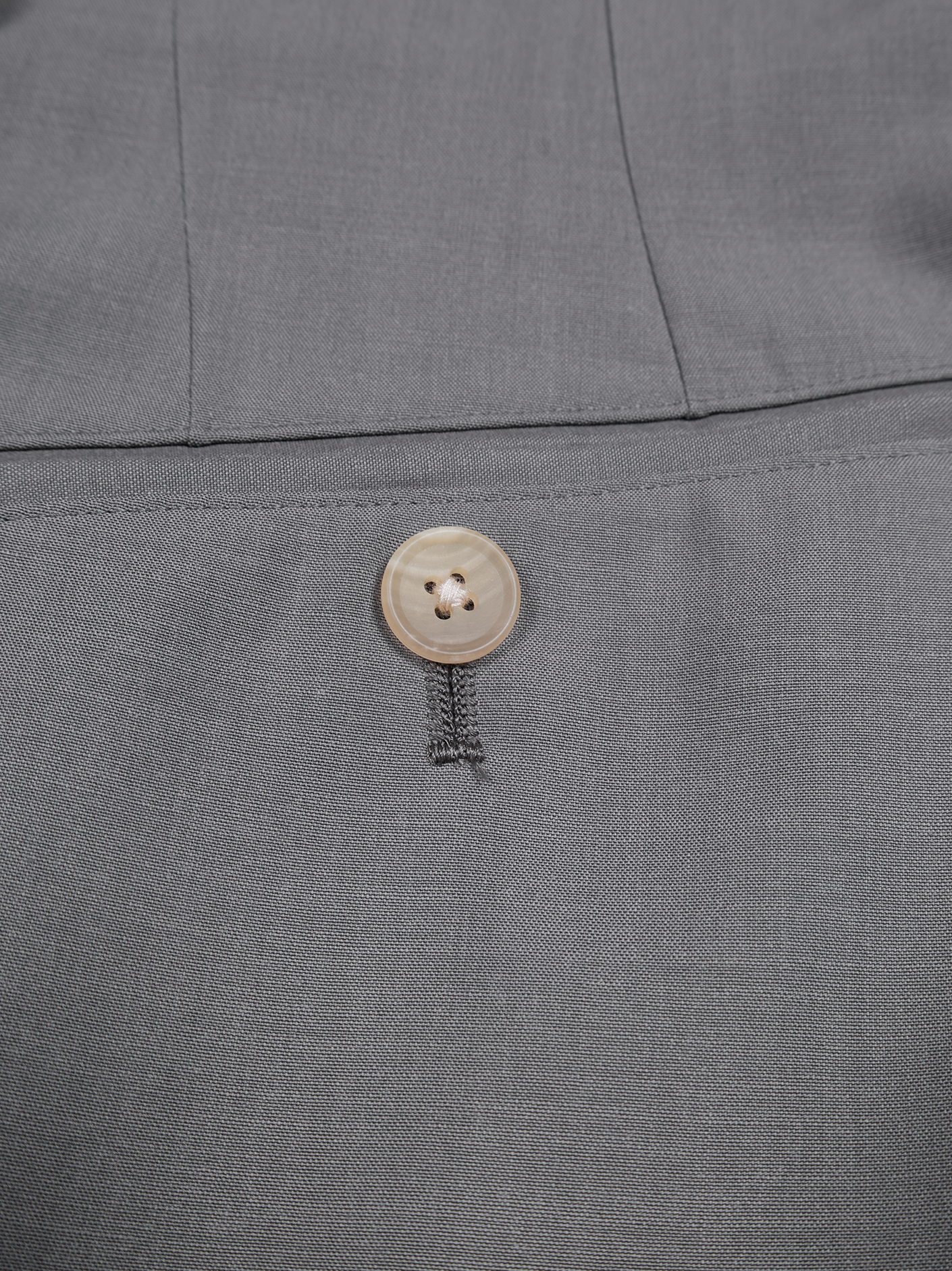 Super130's WORSTED WOOL TROPICAL SLACKS｜LIGHT GRAY