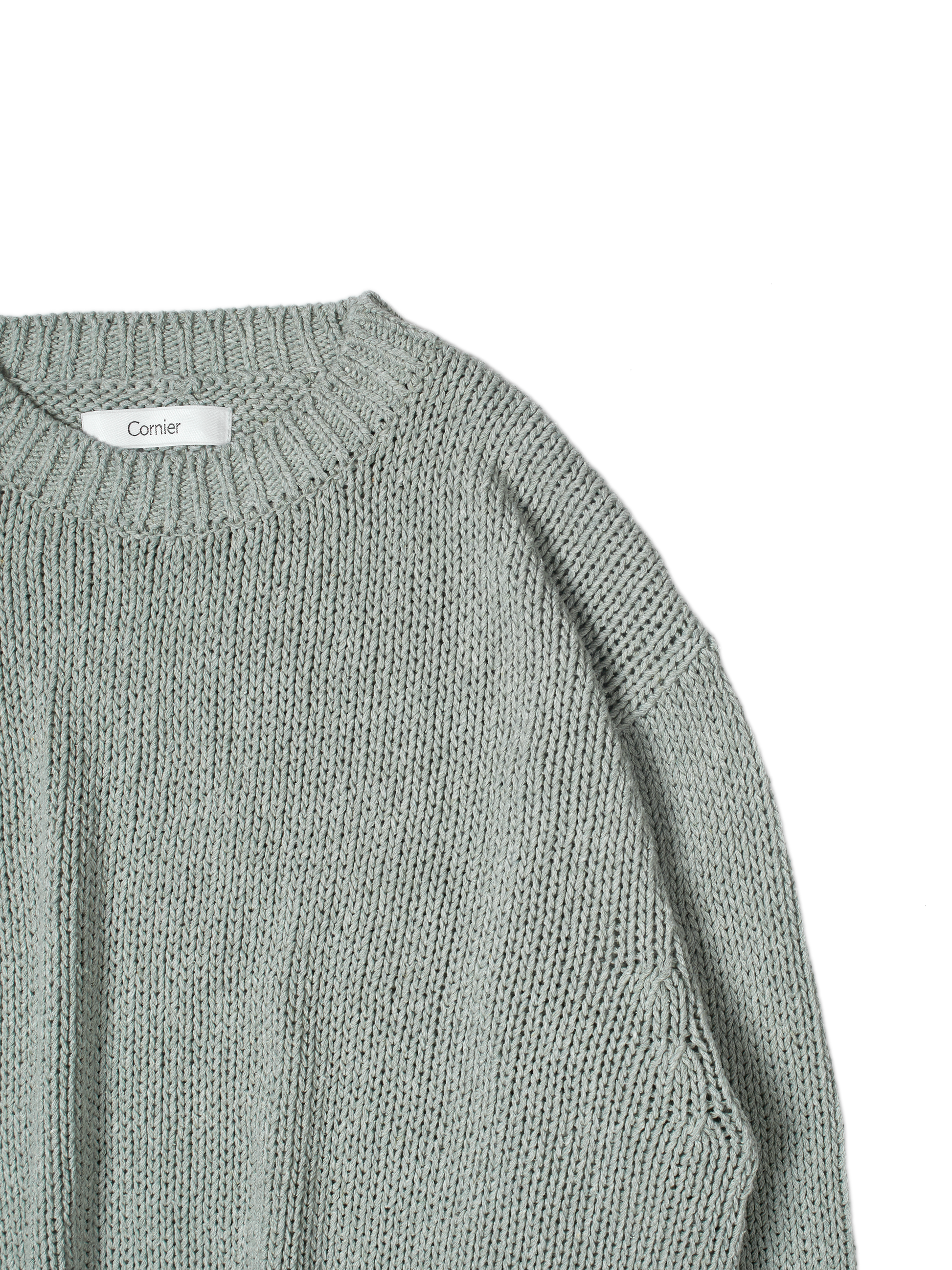 SILK HEAVY SWEATER|FOG MINT – Cornier SILK HEAVY SWEATER|FOG MINT – Cornier