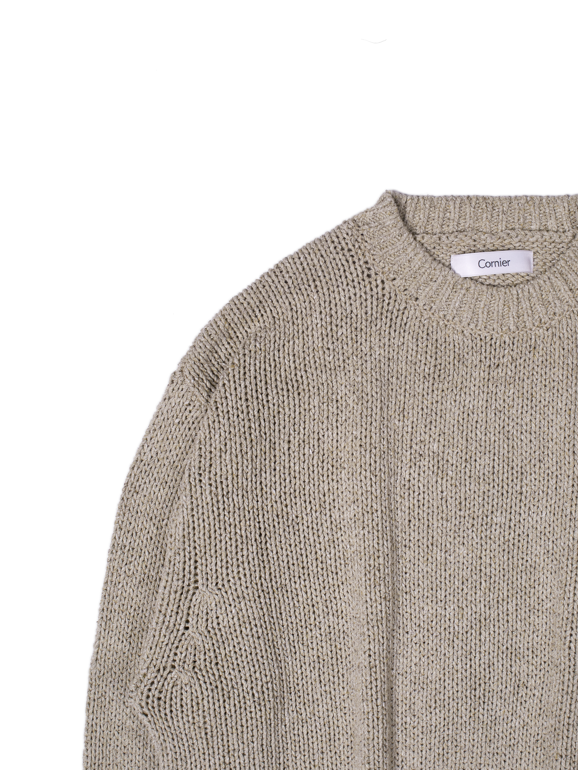 SILK HEAVY SWEATER|SAND BEIGE – Cornier SILK HEAVY SWEATER|SAND BEIGE – Cornier