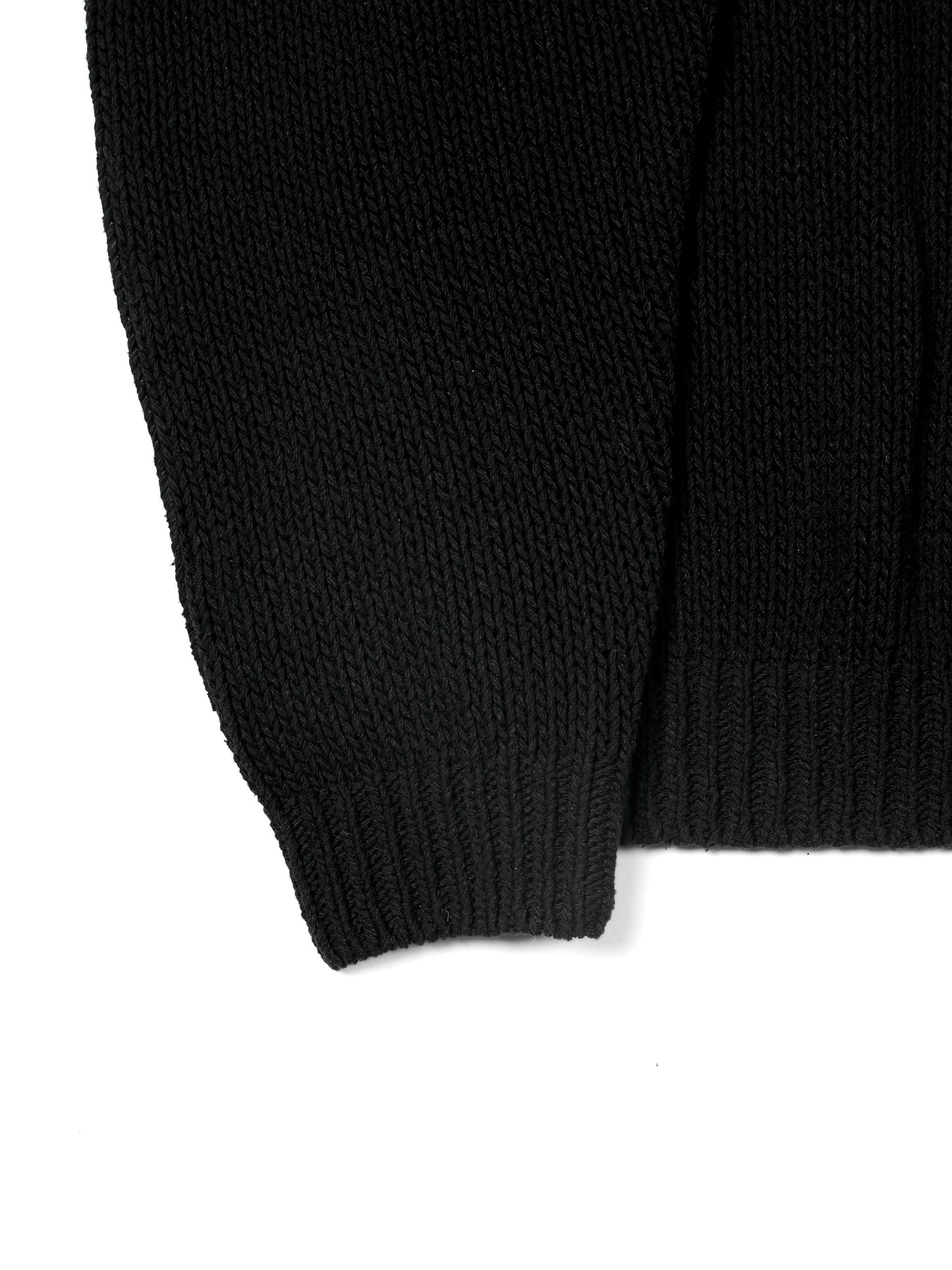 SILK HEAVY SWEATER｜BLACK