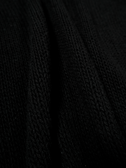 SILK HEAVY SWEATER｜BLACK
