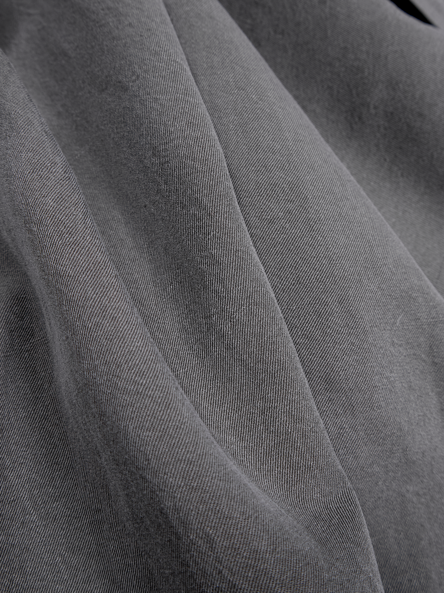 SILK/LINEN FADED GABARDINE BALMACAAN COAT｜HAZE GRAY