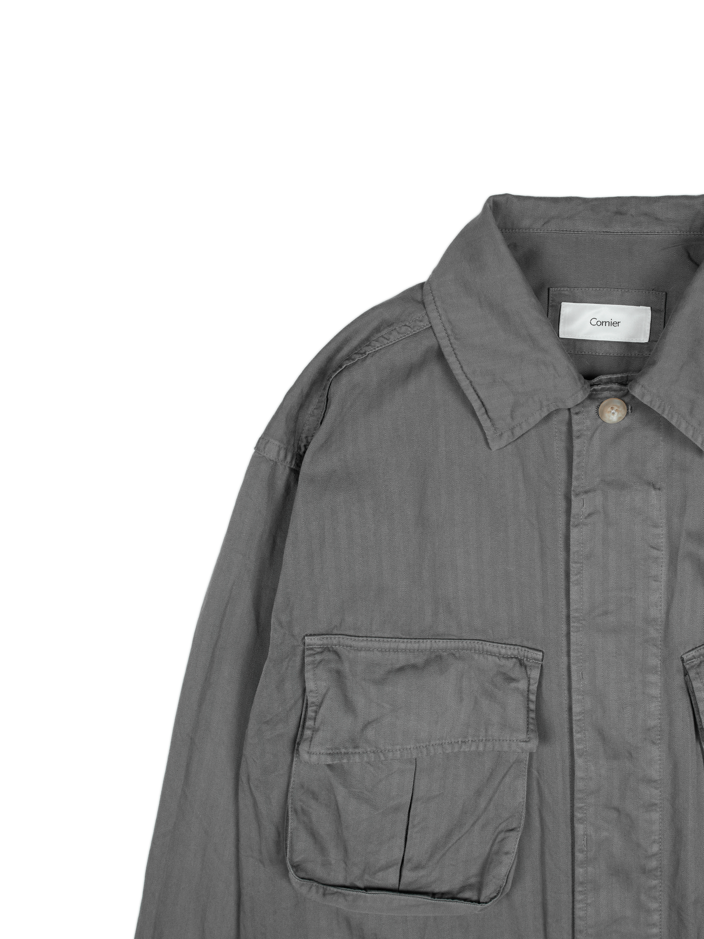 GARMENT DYED FINX COTTON JUNGLE FATIGUE JKT｜GREIGE